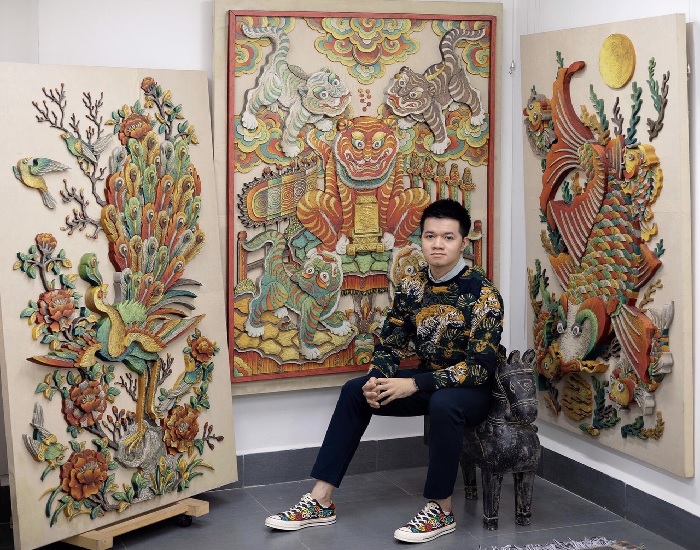 Tái hiện lại vai trò của nghệ thuật dân gian trong đời sống hiện đại qua những tác phẩm của nghệ sĩ Xuân Lam
