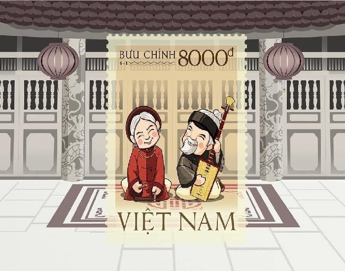 Nghệ thuật truyền thống văn hóa dân gian Việt Nam qua những con tem giấy